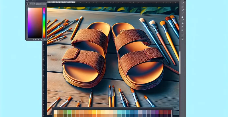 the color of a pair of sandals identifier