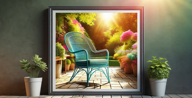 the color of a patio chair identifier