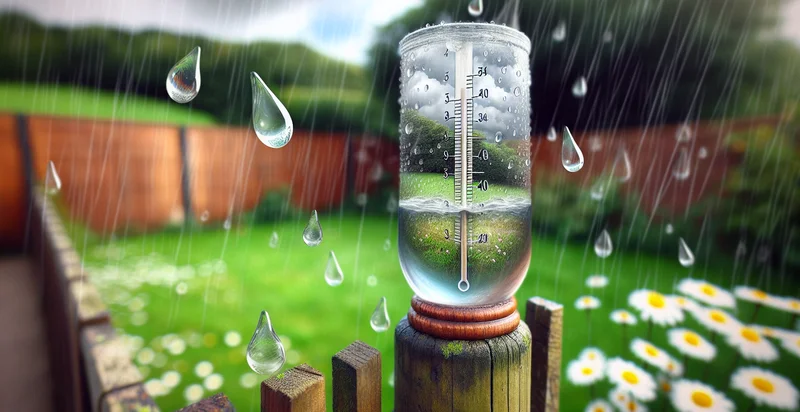 the color of a rain gauge identifier