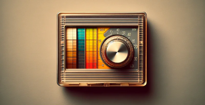 the color of a thermostat identifier