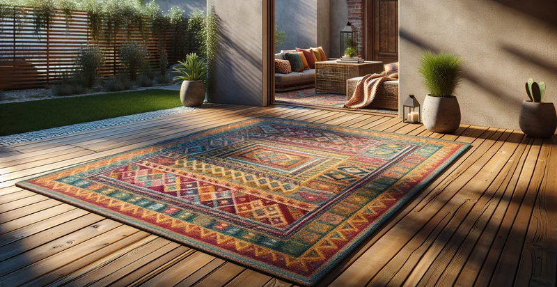 the color of an outdoor rug identifier