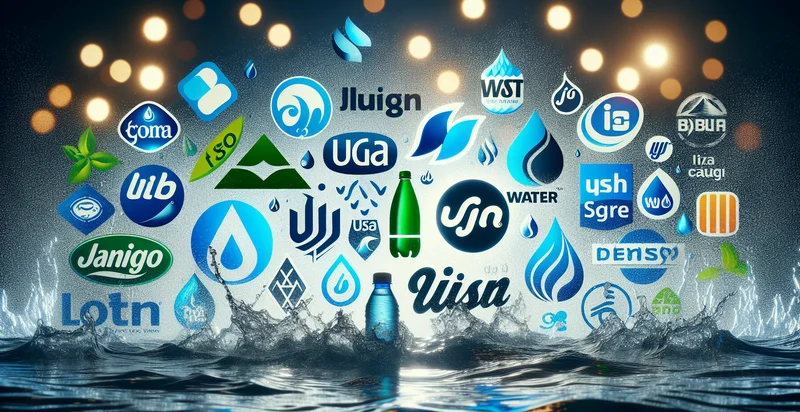 water brands by logo identifier