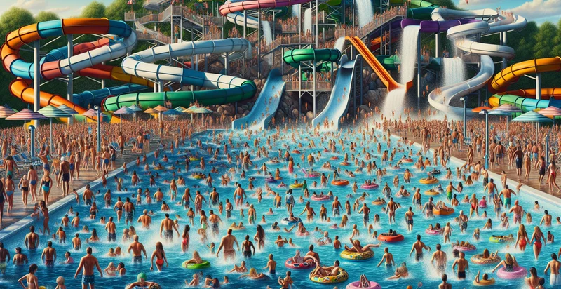 water park swimmers count identifier