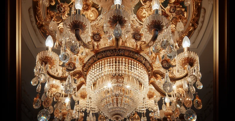 what material a chandelier is made from identifier