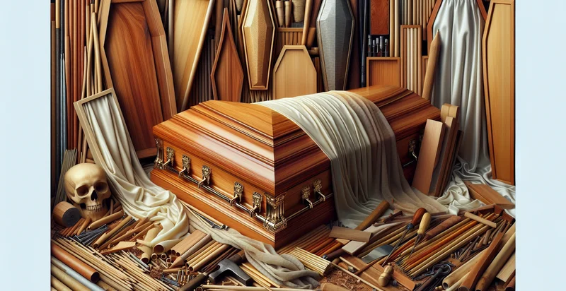 what material a coffin is made from identifier