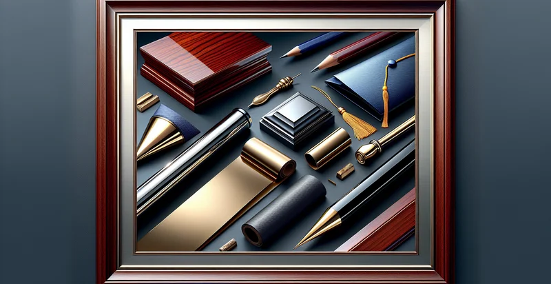 what material a diploma frame is made from identifier