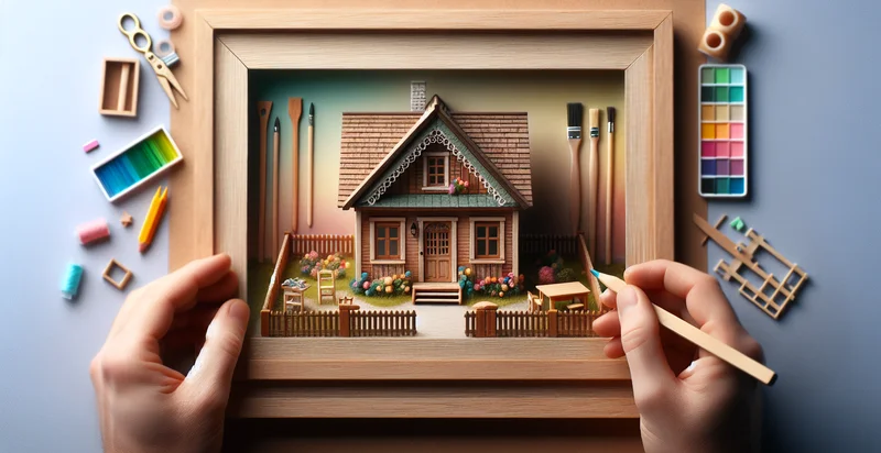 what material a dollhouse is made from identifier