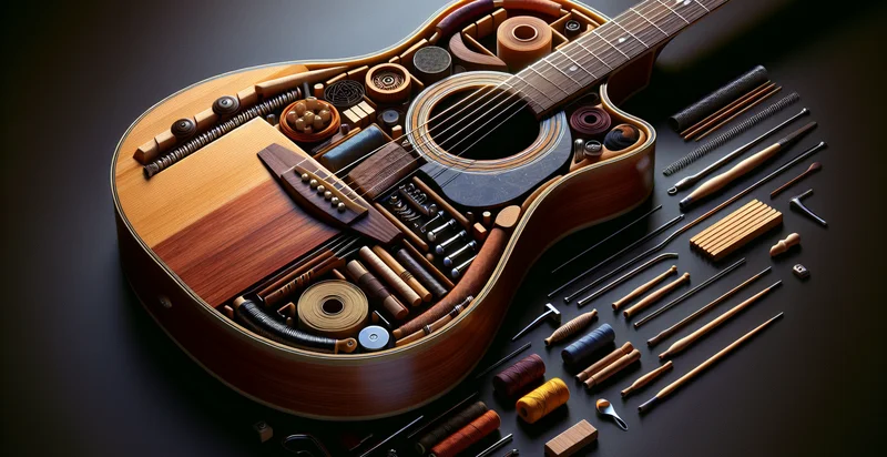 what material a guitar is made from identifier