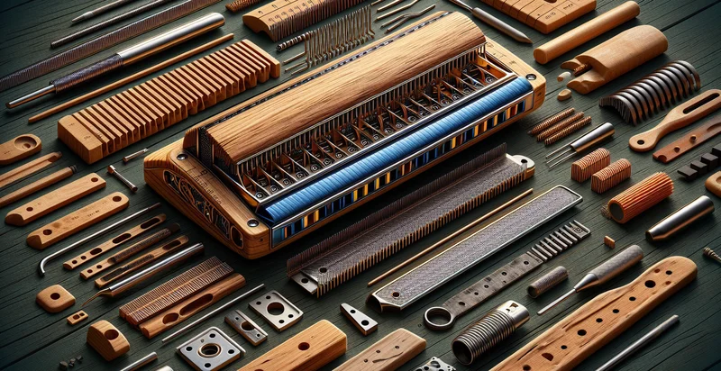 what material a harmonica is made from identifier