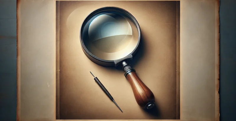 what material a magnifying glass is made from identifier