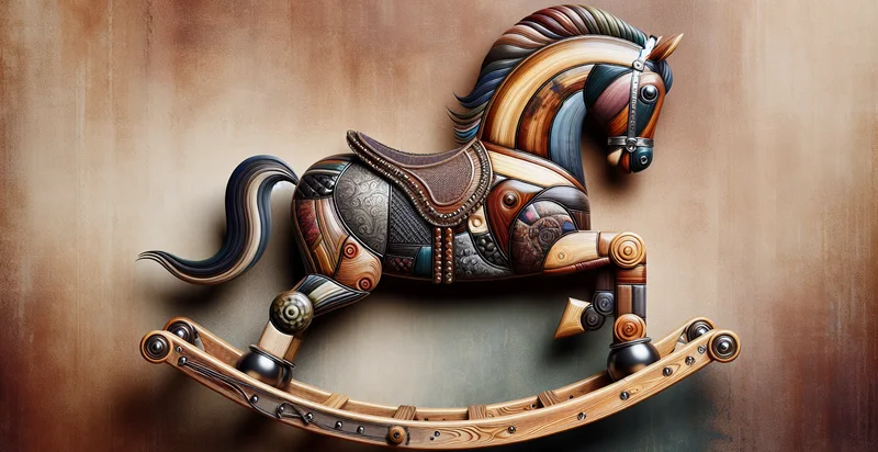 what material a rocking horse is made from identifier