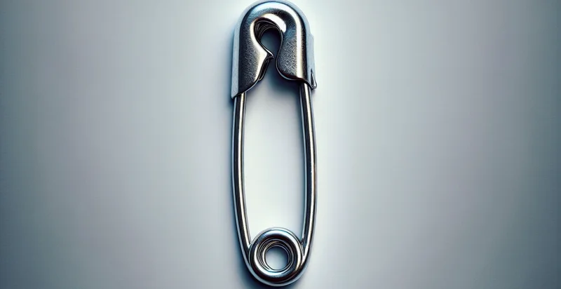 what material a safety pin is made from identifier