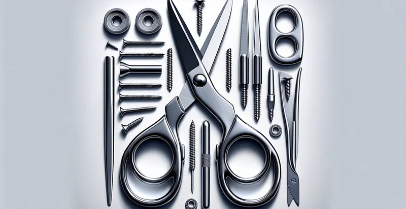 what material a scissors is made from identifier