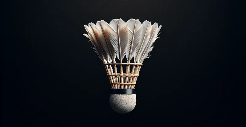 what material a shuttlecock is made from identifier