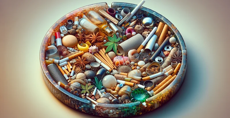 what material an ashtray is made from identifier