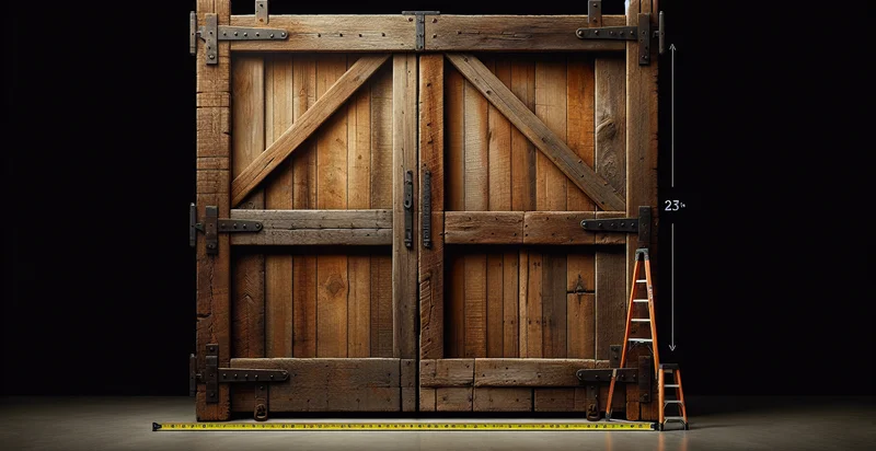 width of barn door in feet identifier