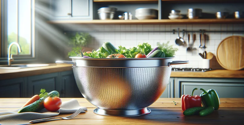 width of colander in inches identifier