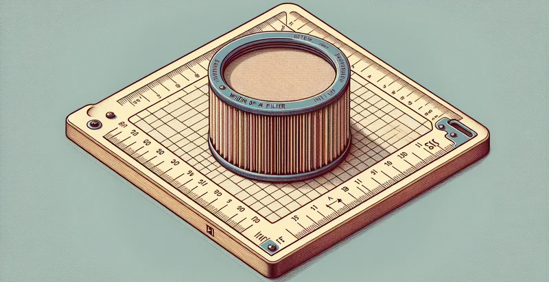 width of filter in inches identifier