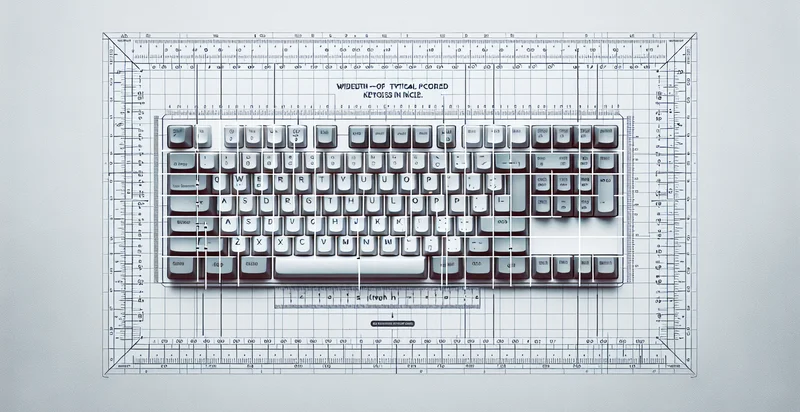 width of keyboard keys in inches identifier